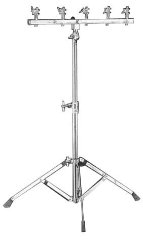 Stagg CB913 Verstellbares Stativ mit Halterung für 5 Kuhglocken