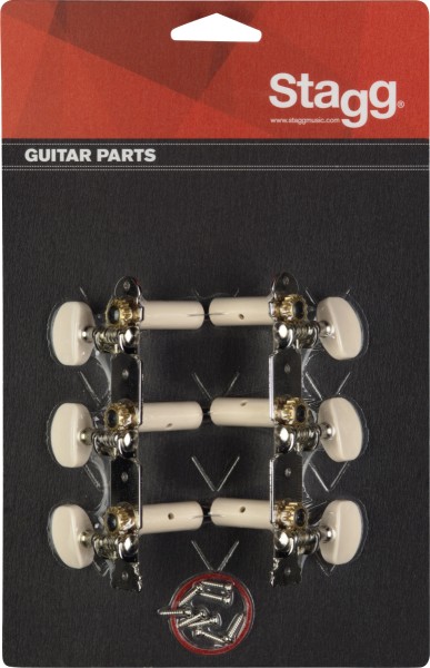 Stagg KG352 Ersatz-Maschinen Köpfe für Klassische Gitarren 6er Set