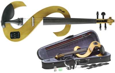 STAGG VN-4/4 ELEC, 4/4 elektro-akustische on sale Violingarnitur