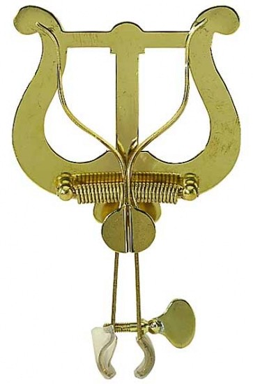 Marschgabel für Trompete, kleine Lyra, 2 Drücker, vernickelt