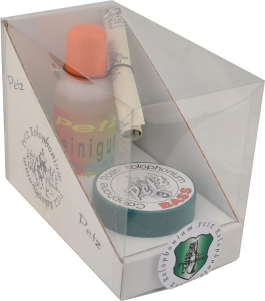 Petz Reinigungspolitur und Petz Bass Kolophonium mittel