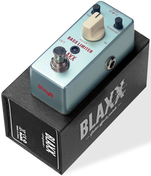 BLAXX Limiter- oder Enhancer-Pedal für E-Bassgitarre