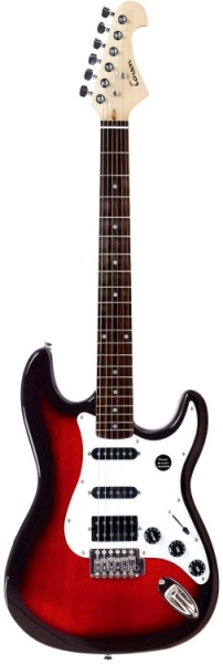 Tenson 4/4 E-Gitarre California FAT-ST Special in red sunburst