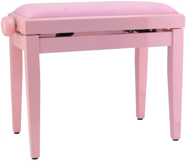 Steinbach Klavierbank in pink poliert mit wählbarer Sitzauflage