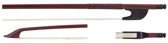 GEWA Bachbogen Tenorgambe Brasilholz runde Stange