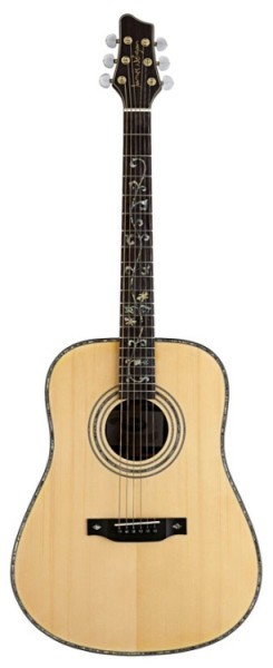 Stagg NA76 Akustik Dreadnought Gitarre mit massiver Fichtendecke