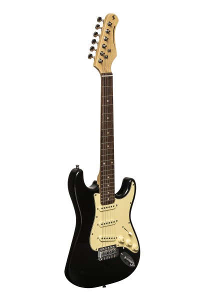 Stagg SES-30 BK 3/4 Standard "S" E-Gitarre, 3/4 Größe