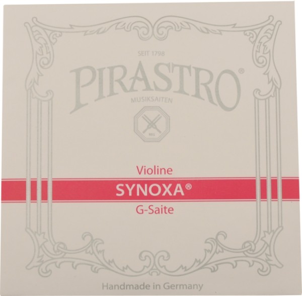 Pirastro Synoxa Saitensatz 4/4 Geige/Violine Nylonkern E-Saite Stahl blank mittel