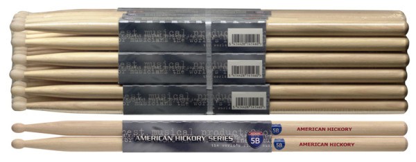 Stagg SH5B American Hickory Drumsticks Holz Tip / 5B / Preis 1 Paar