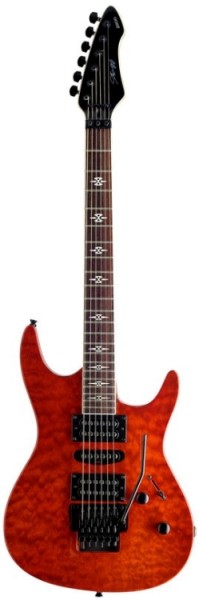 Stagg Z600QM-AM Heavy ,Z, E-Gitarre, ,Elegance, Modell mit dünnen Hals