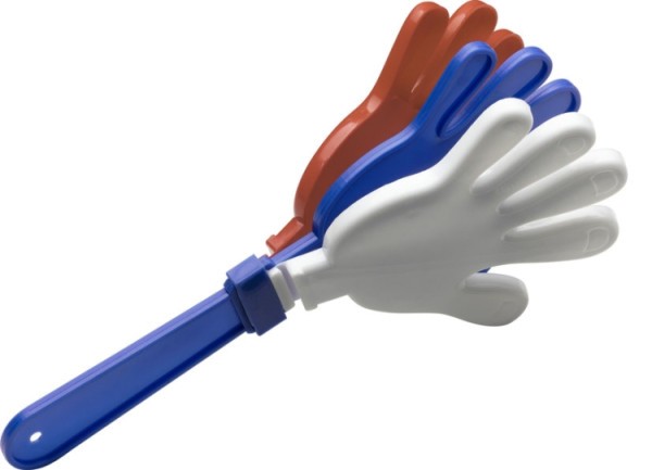 Stagg GGH-CZ Kunststoff Go-Go Handklapper in den tschechichen Nationalfarben