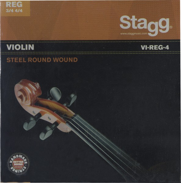 Stagg Saitensatz 3/4 - 4/4 Geige/Violine Stahl rund gewickelt Vollkern dünn