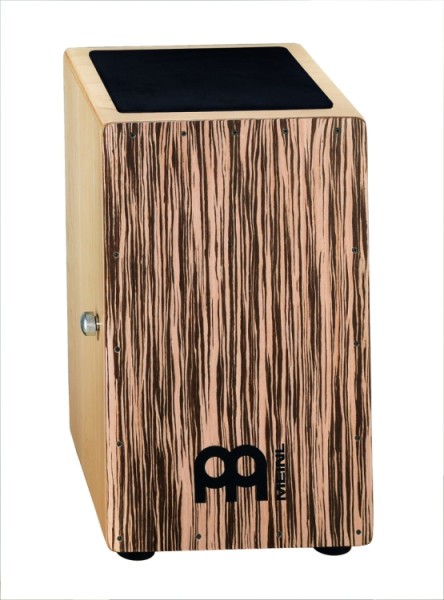 MEINL Cajon Snare CAJ1WE-M Serie weißes Ebenholz