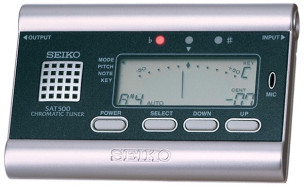 Seiko SAT-500 Chromatisches Stimmgerät, blau metallisch