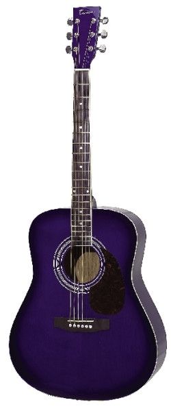 Tenson 4/4 Westerngitarre Dreadnought in blueburst mit Fichtendecke D10