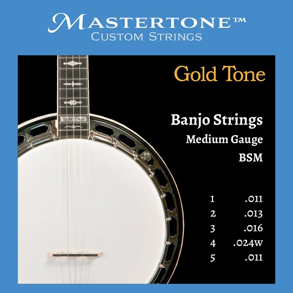 Gold Tone BSM Banjo Saiten in Saitenstärke Medium