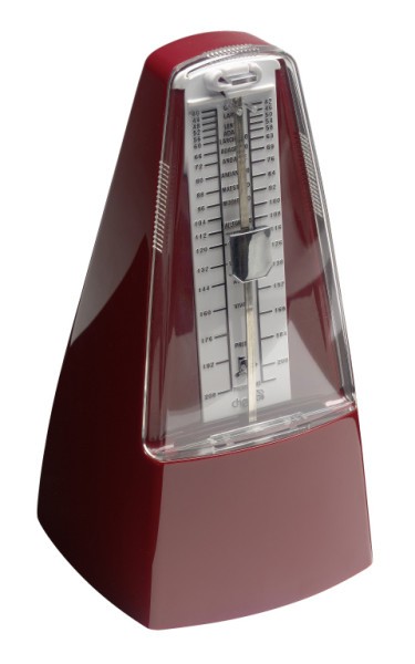 Traditionelles, mechanisches Metronom m. Glocke