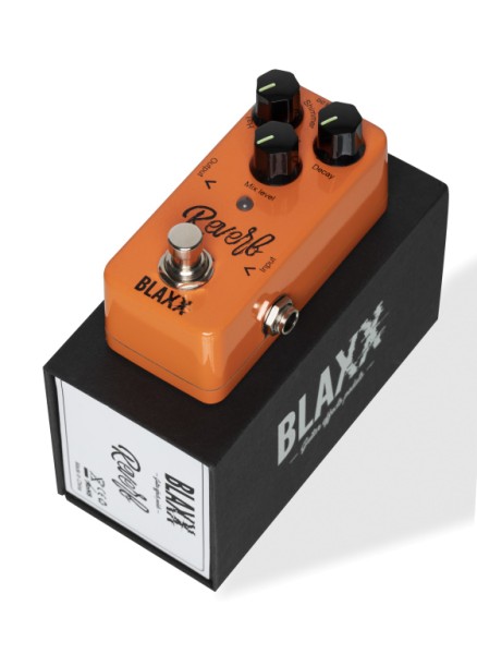 BLAXX Reverb-Pedal für E-Gitarre mit vier verschiedenen Modi
