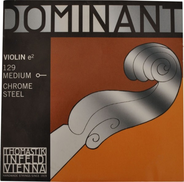 Thomastik 129 Dominant E-Einzelsaite 4/4 Geige/Violine Chromstahl blank mittel