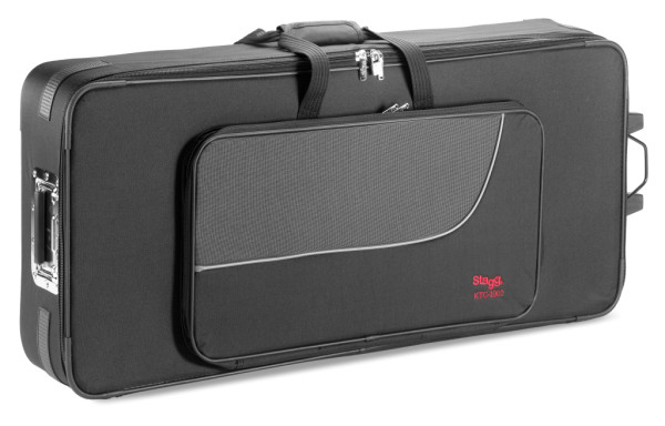 Terylen Softcase für Keyboards, mit Rollen und ausziehbarem Griff