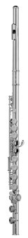 Jupiter JP-6011ES Querflöte mit geschlossenen Klappen, Kopfstück 925er Sterlingsilber