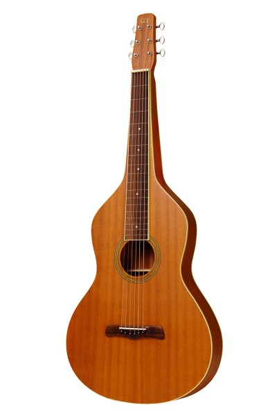 Gold Tone GT-WB/L Weissenborn Gitarre mit Decke aus Sapele und Tasche, Linkshändermodell