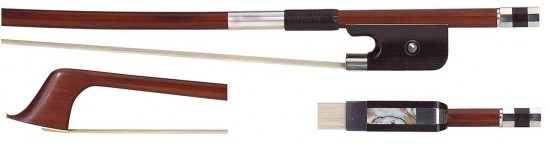 GEWA 3/4 Bassbogen Französisches Modell, Fernambukholz, bessere Qualität, runde Stange