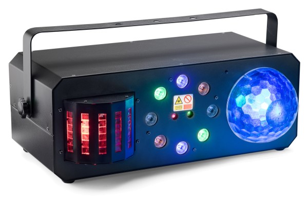 - Multieffekt Box mit Laser in rot und grün, Derby, Color-Wash und Discokugel