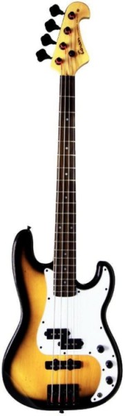 Tenson 4/4 E-Bass California PJ Deluxe in vintage burst