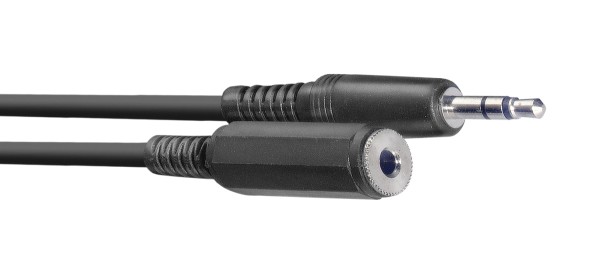 Audio-Kabel, Mini-Klinke/Mini-Klinke (m/f), 3 m