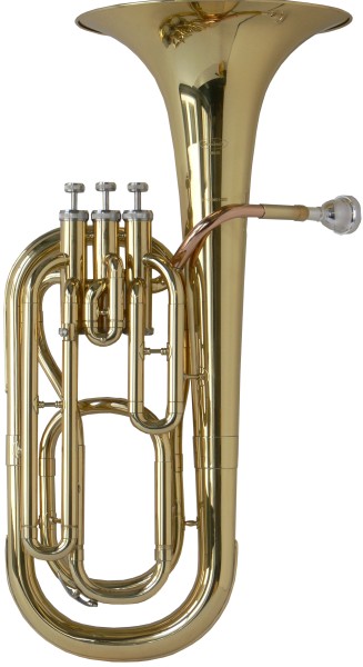 Steinbach B- Baritonhorn mit Rotmessing Mundrohr und Perinet Ventilen