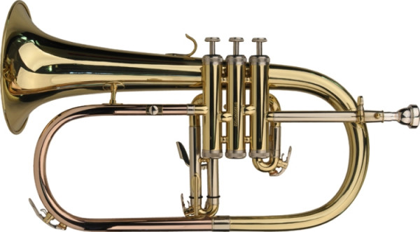 Steinbach Bb-Flügelhorn in Messing inkl. Softetui