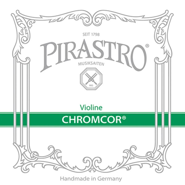 Pirastro Chromcor Saitensatz 4/4 Geige/Violine Kohlenstoffstahl Chrom umsponnen mittel