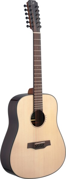 J. N. LYN-D12 Lyne Serie, Dreadnought Akustikgitarre m. massiver Fichtendecke