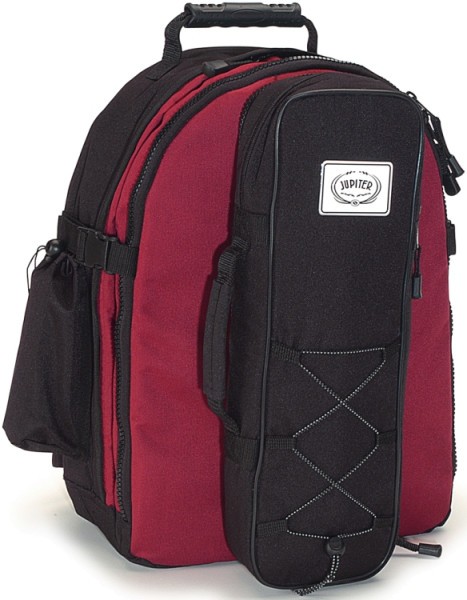 Jupiter Querflötenrucksack schwarz/rot