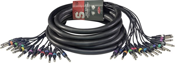 Stagg ML-05/16PM16PMH Pro multikern kabel - 16 x 1/4, Monoklinke/ 16 x 1/4, Monoklinke