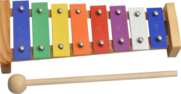 Steinbach Glockenspiel 8 bunte Klangplatten diatonisch