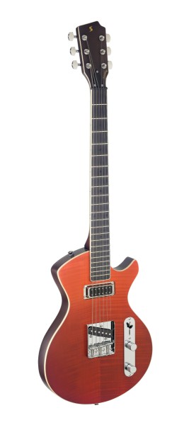 Stagg SVY CSTDLX FRED E-Gitarre, Silveray Serie, Custom Deluxe Modell, mit massivem Erlenkorpus