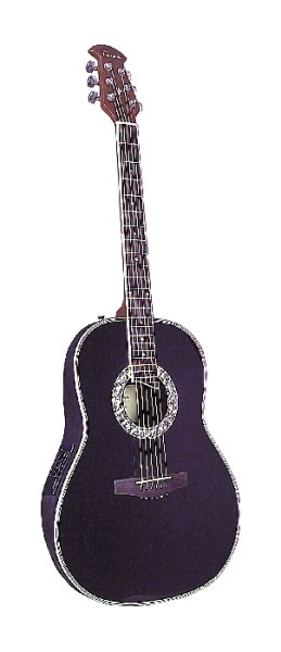 Tenson 4/4 Elektro-Akustik Roundbackgitarre Deep Bowl in schwarz Fichtendecke ABVERKAUF