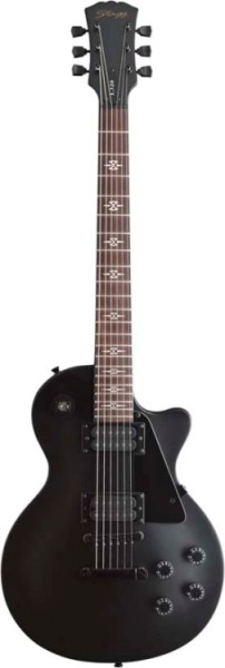 Stagg L320-GBK - Translucent Rock ,L, E-Gitarre mit keine kappen auf die pickups