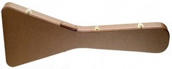 Stagg GCBR-FV ,Braun mit Textur, Deluxe Koffer für Flying V-Typ E-Gitarre