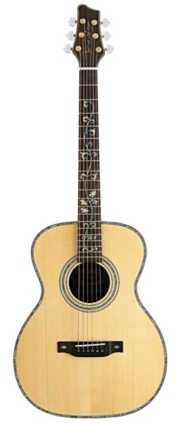 Stagg NA76MJ Akustik Mini-Jumbo Gitarre mit massiver Fichtendecke