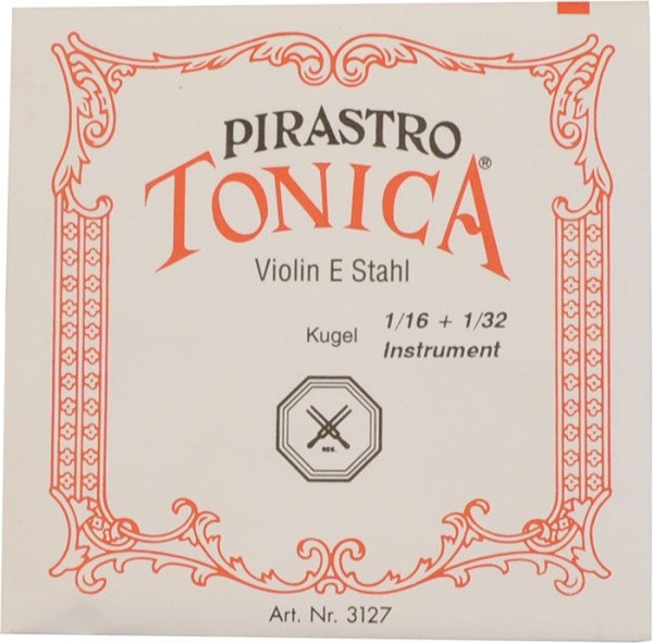 Pirastro Tonica Saitensatz 1/32 - 1/16 Geige/Violine E-Saite Silberstahl mittel