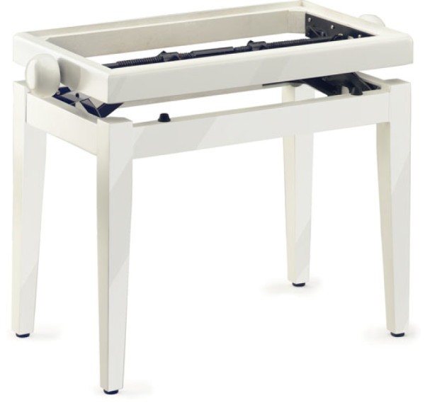 Stagg PB45 WH P Klavierbank in Weiß poliert Modell PB 45