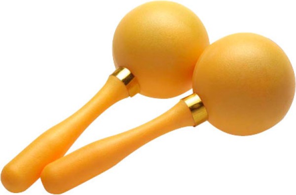 Stagg MRP-19YW Kunststoff Maracas Paar