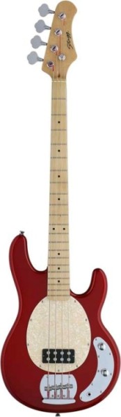 Stagg MB300-MRD 4-saitige Vintage-Stil ,B, Serie E-Bassgitarre