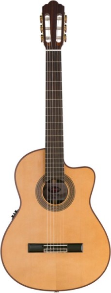 Stagg C1448CBB-S 4/4 Elektro-Akustik Klassikgitarre mit massiver A-klasse Fichtendecke u. A3.2