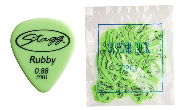 Stagg RSR88 .88 mm Ruby Standard Nachfüllsack 72 Plektren