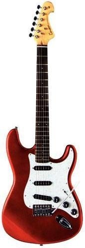 Tenson 4/4 E-Gitarre California ST Special Dual Blade in metallic-red