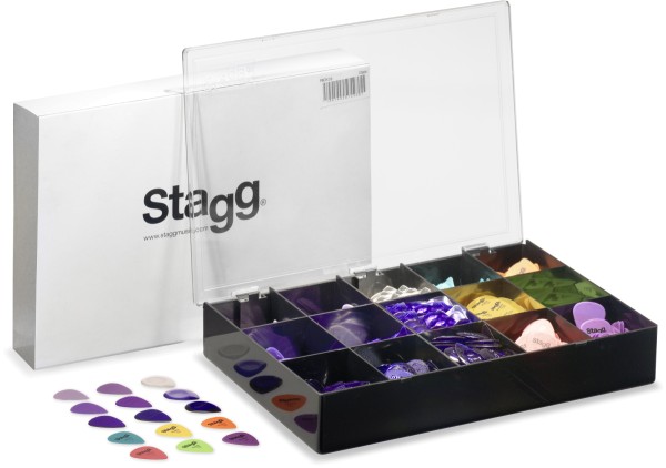Stagg PBOX10 3er-Serie Plektren Box: Nylon S Ruby S Touch L